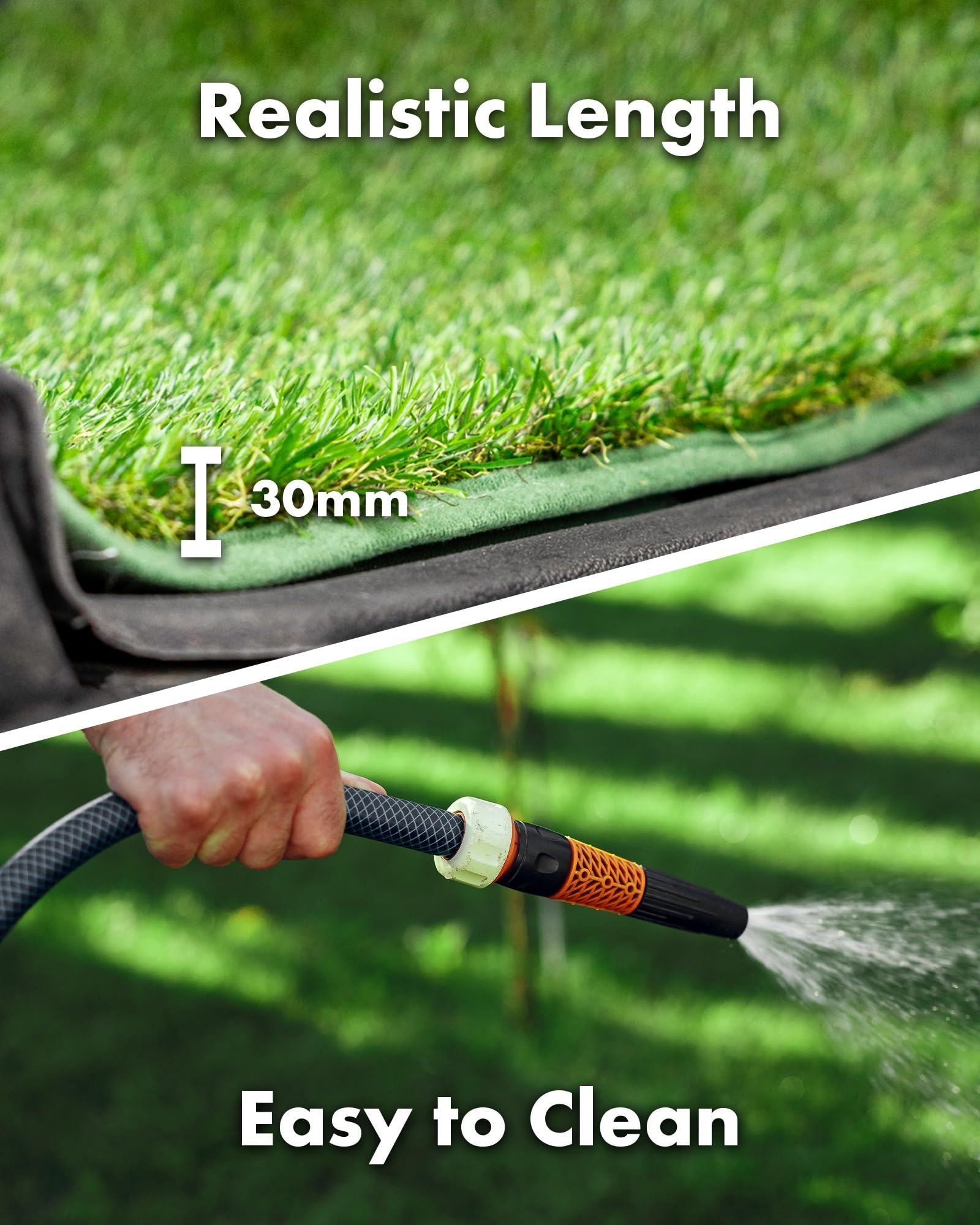 Artificial Grass Car Mats – 4-Piece Green Turf Floor Mat Set with Non-Slip Rubber Backing, Universal Fit for Cars, Trucks & SUVs by Sunset Products